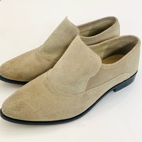 Free People Brady Loafer Lt Tan Slip On Leather Casual Boho Pointed Toe … - Picture 2 of 11